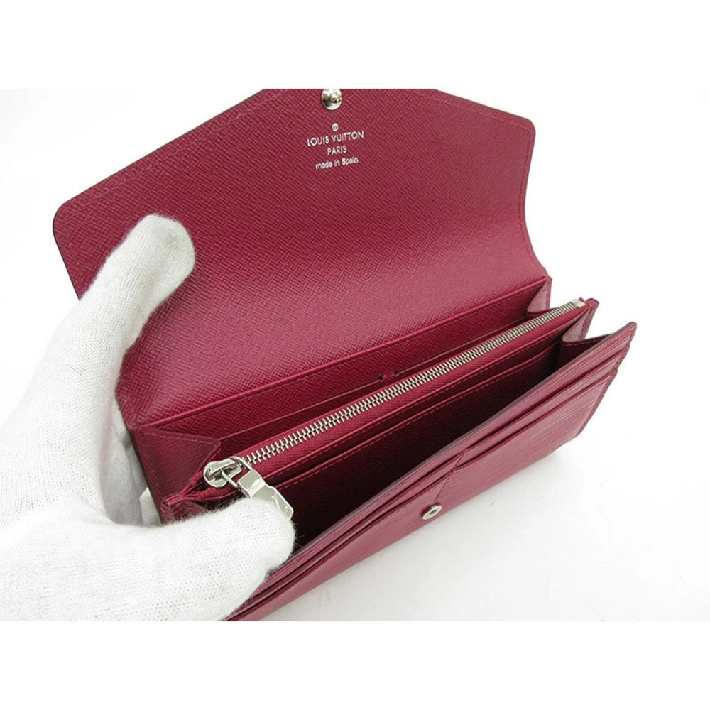 LOUIS VUITTON Epi Portefeuille Sarah Long Wallet Fuschia Pink - Picture 6 of 9